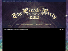 Tablet Screenshot of piratepartymt.com